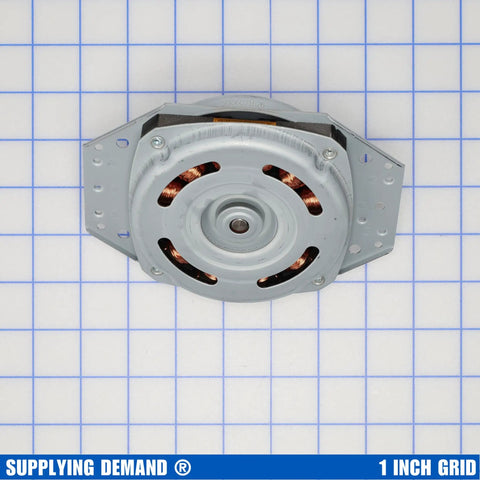 Model Specific Dishwasher Circulation Motor Replacement For 4681ED1004B And 4681ED1004D shown on 1 inch grid background.