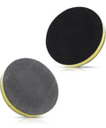 6 Inch Fine Grade Clay Pad For DA Polisher, Clay Bar Pad Wipe Foam Pad For Car Detailing, Velcro backing visible, two pads shown