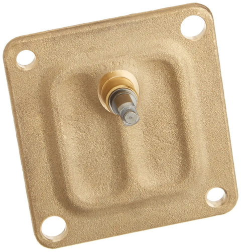 Square brass plate of Zone Valve Power Head Conversion Kit Replacement For HVAC Heating Systems High Quality Construction Durable Replacement Part Easy Install For Residential Use And Great Value