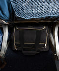 Underseat Carry On Luggage With Wheels, Compact Croc Black Travel Bag For Planes fitting under airplane seat