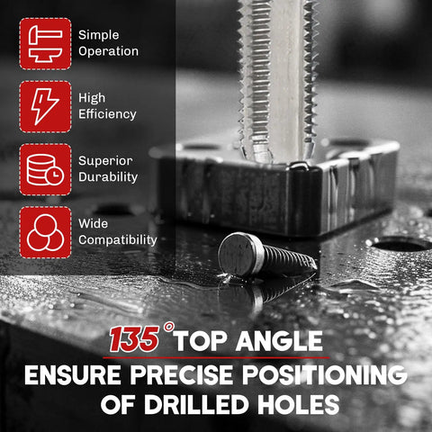 131-Piece Metric Helicoil Thread Repair Kit With HSS Drill Bits And Thread Inserts For M5 To M12 Pro-Grade DIY Repair Set for precision drilling