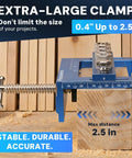 Extra-large clamp with ruler from All In One Doweling Jig Kit And Biscuit Jointer Set For Precision Woodworking Joinery