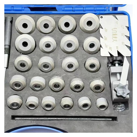 Ultimate 20-38mm Diamond Grinding Wheel Set for Your Auto Garage That Lets You Hack Family Car Valve Seats With High Precision And Durable Grip To Fix Minor Malfunctions All By Yourself Right Now. diamond grinding wheel set in case
