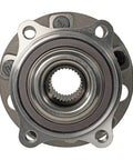 Heavy Duty Front Wheel Bearing And Hub Assembly For 2019 2023 Hyundai Kia, detailed front view showing metal races and hub.  
