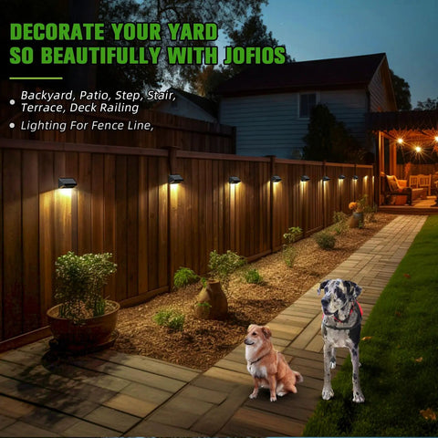 Solar Fence Lights 12 Pack With 8 Lighting Modes Warm White Cool White RGB For Patio Yard Wall Fence And Steps Weatherproof Outdoor Pathway Lights For Year Round Vibes