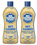 Soft Cleanser Liquid 2 Pack 13 Oz Bottles Multipurpose Cleaner and Rust Stain Remover for Stainless Steel Porcelain Ceramic Tile