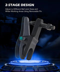 Universal Ball Joint Separator Tool for Cars and Light Trucks with adjustable opening on futuristic blue platform