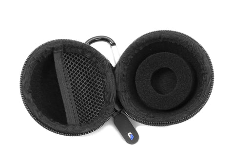 Open interior view of OBD2 Bluetooth Car Diagnostic Tool Carry Case For FIXD And Similar Scanners, with foam insert and mesh pocket