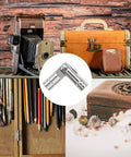 Hidden Brass Barrel Hinges 12 Pack For DIY Keepsake Boxes And Cabinet Doors 25x5mm Concealed Folding Cylindrical Hinges