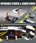 Epic Seaplane Building Block Set 739 Pieces for Teens and Builders showing openable cover and cabin door details