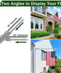Sturdy 6 Foot Stainless Steel Flag Pole Kit With 1.25 Inch Diameter Built To Weather The Wind And Last For Years Rustproof