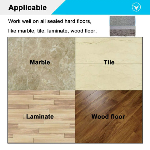 8 Pack Washable Mopping Pads For iRobot Braava Jet M6 Ultimate Robot Mop Featuring Four Wet Pads And Four Dry Pads Reusable For Hardwood Floors Tile Floors And Kitchen Cleanups Quick And Easy Made For Fast Easy Cleaning applicable on marble, tile, laminate, and wood surfaces image.