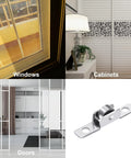 36 Pack Three Eighths Inch Metal Sliding Window Rollers With Universal Metal Axles For Windows Cabinets And Doors displayed
