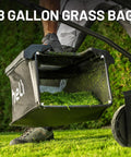 18 Inch Electric Self Propelled Cordless Lawn Mower With Brushless Motor, Lightweight Yard Workhorse No Fuss, 6 Height Settings From 0.98 To 2.95 Inches, Dual 20V 4.0Ah Batteries Included, Easy Start, Low Maintenance Lawn Care, 8-gallon grass bag on mower