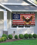 Patriotic 250th Anniversary USA Flag 3x5 Ft Double Sided Outdoor Banner Durable 3 Ply Polyester Yard Flag For 4th Of July.