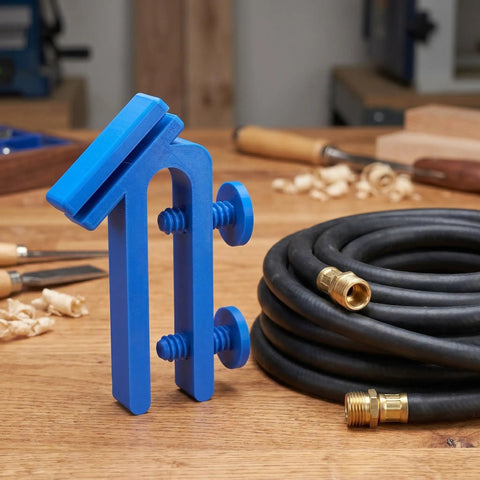 Adjustable Abs Hose Holder Clamps for Bucket and Garden Hose Storage 2 Pc Set Quick Assembly Water Pipe Fixing Clip