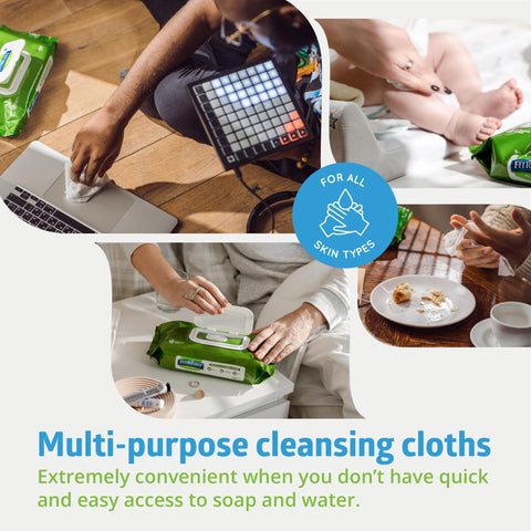 Aloe Based Personal Cleansing Wipes For Sensitive Skin, Scented, Large 8 By 10 Inch Incontinence Wipes being used by people