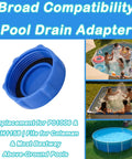 Heavy Duty Drain Valve Cap Replacement For Bestway And Coleman Above Ground Pools Blue 2 Pack Durable Engineering Plastic Fits P01006 And P6H1158 Valve Replacements Keeps Leaks At Bay