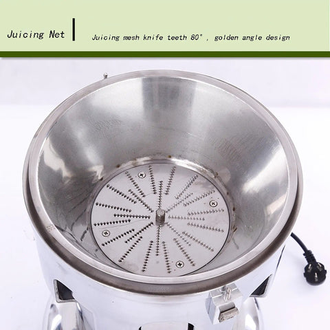 SDdPulse Commercial Juice Extractor, 370W Electric Centrifugal Juicer, stainless steel juicing net with 80° knife teeth design.