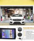 Two Car Garage Screen Door 16x7 Ft Heavy Duty Magnetic Self Sealing Fiberglass Mesh with accessories package