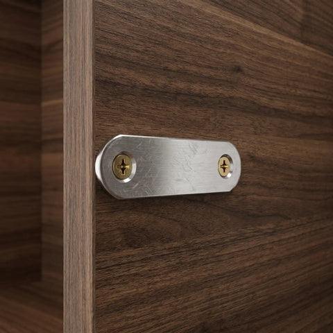 Heavy Duty Stainless Steel Flat Straight Bracket Connector With Two Holes For Wood Furniture Repair And Shelf Fixing Mending Joining Plate