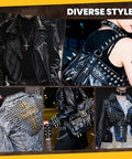 Dope Punk Spikes And Studs Kit With 500 Sets In 11 Sizes For Jackets Shoes Belts Bags And Leather Craft DIY Accessories
