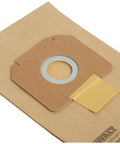 Dust Extractor Replacement Paper Bags 5 Pack For DWV012 Compatible Dust Separator showing quick fit collar