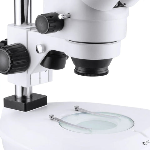 Trinocular Stereo Zoom Microscope With 7x To 45x Magnification, 360 Degree Rotating Head, Coarse Focus, Widefield 10x Eyepieces, Sturdy Adjustable Stand For Pro Grade Detail Viewing And Hands On Learning, close-up