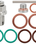 Oversize Oil Drain Plug Kit For Stainless Steel Oil Pan Self Tapping M16.1 1.5 By 15mm Thread Repair With CNC L Shape Hex Tool