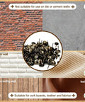 Top Shelf Brass Upholstery Tacks For Furniture Restoration, 200 Piece Box showing uses on foam, wood, and leather fabrics.