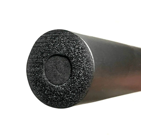 Close-up of foam tip from Two Pack 35.25 Inch Padded Foam Sword Set For Safe Sparring And Training Katana Style Practice Blades With ABS Core