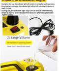 Heavy Duty Two Liter Canister Steam Cleaner Loaded With Eighteen Versatile Tools And Rapid High Temperature Steam Mop, showing indicator light and water filling