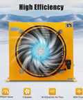 Beefy Industrial Hydraulic Oil Cooler With 100 Lpm Flow, Aluminum Radiator, 110V Fan, 60W Heat Dissipation, AC110 Compatible