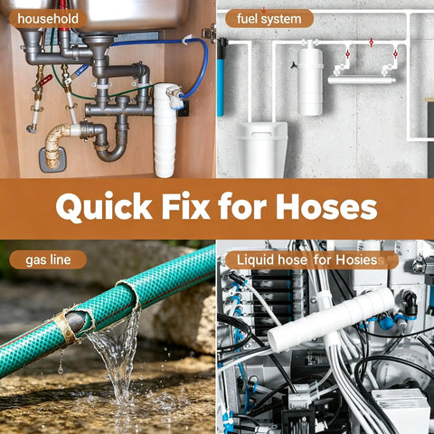 Ditch The Leaky Hose With This Awesome 1/2 Inch Repair Kit Featuring Eight Sturdy Plastic Connectors And Tight Clamps Perfect For Garden Hoses, Aquariums, Or DIY Plumbing Fixes That Save You Cash And Time While Standing Up To Any Weather. Quick fix for hoses in household, fuel, gas line, and liquid hose use.