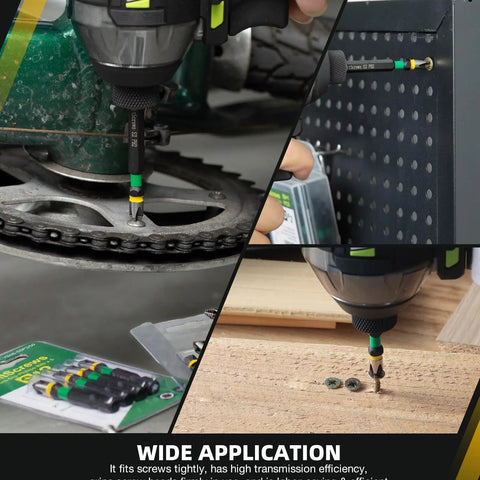 Two Inch Anti Slip Phillips Impact Bits PH2 Set in S2 Steel used in carpentry, machinery, and fastening applications.