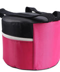 Wearable Garden Workseat Chair Portable Foam Stool With Strap For Hands Free Weeding And Planting Easy To Clean Sit While Work Garden Seat Ergonomic Design For Outdoor Tasks with pink and black fabric