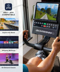 Person using Recumbent Exercise Bike With 2 Month JRNY Membership For At Home Or On The Go Workouts 200 Plus Virtual Courses