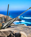 3 Piece Sputnik Lead Fishing Sinkers Set 1oz For Surf Casting Saltwater Ocean Beach with stainless steel legs