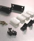 Door Tune Up Kit For Cabinet And Closet Doors With Four Lower Guides Four Door Slides Two Handles Eight 10B By One Half Inch Screws Eight 8 By 32 Three Eighth Inch Machine Screws And Eight 8 By 32 Hex Nuts Multicolor Finish Easy Install laid out