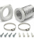 Magnetic Dryer Vent Kit For Tight Spaces With Self-Aligning Mag-Snap Connector, Heat Resistant ABS Construction, Airtight Seal
