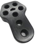 Exhaust Hanger Muffler Bushing Mount Bracket Insulator Universal Rubber 12mm ID 7 Holes Heavy Duty EPDM close-up view