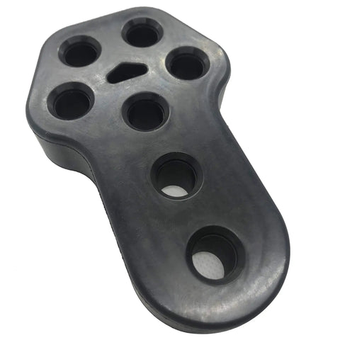 Exhaust Hanger Muffler Bushing Mount Bracket Insulator Universal Rubber 12mm ID 7 Holes Heavy Duty EPDM close-up view