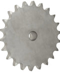 Heavy Duty Stainless Steel Roller Chain Sprocket Type B Hub Reboreable Single Strand 60 Series thirty teeth close-up view.