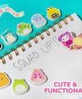 25 Piece Mini Eraser Set With Cute Cartoon Characters Like Banana Cactus Frog And More Awesome For School Supplies