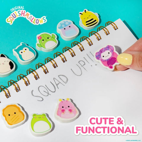 25 Piece Mini Eraser Set With Cute Cartoon Characters Like Banana Cactus Frog And More Awesome For School Supplies