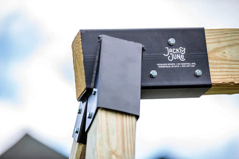 Heavy Duty DIY Wooden Swing Set Kits With Metal Brackets And Hardware For Safe Easy Playset Installation In Your Backyard Built For Years Of Outdoor Family Fun And Durable Everyday Playtime