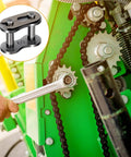 5 Pack 60 Roller Chain Connecting Links Beefy Master Connector Link for ANSI 60 Chains being installed on agricultural machinery
