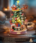 3D Puzzles For Adults Awesome Wooden Music Box Christmas Melody Tree 319 Piece Model Building Kit, 15.7in tall