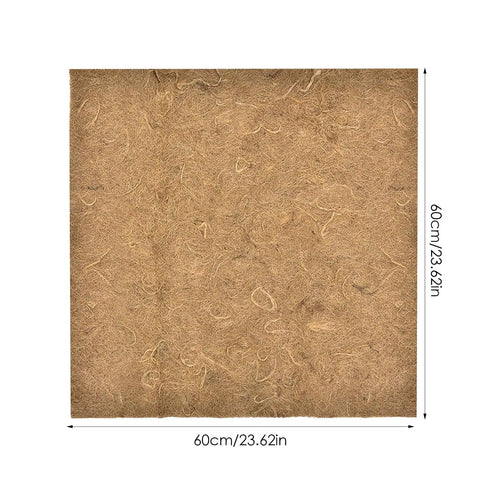 Thermal Worm Blanket For Composting Gardens And Bins, Eco Friendly Jute Worm Bedding, 60cm square natural fiber mat