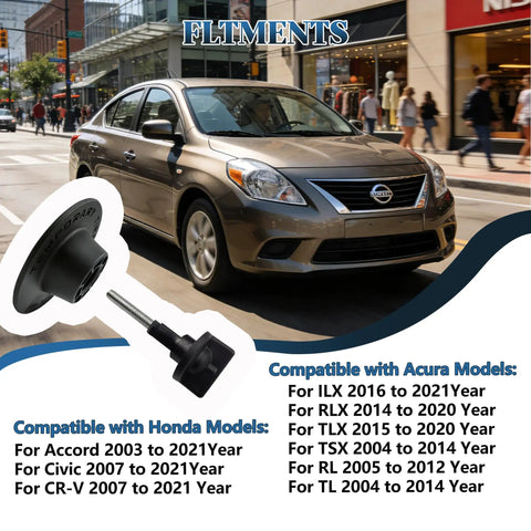 Spare Tire Bolt Adapter And Mounting Screw Kit 74652 SDA 003 shown with Honda and Acura model compatibility list.
